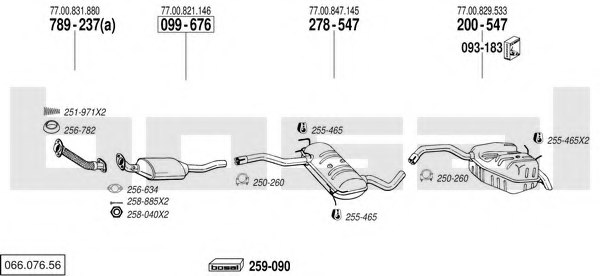 BOSAL 066.076.56 Exhaust System
